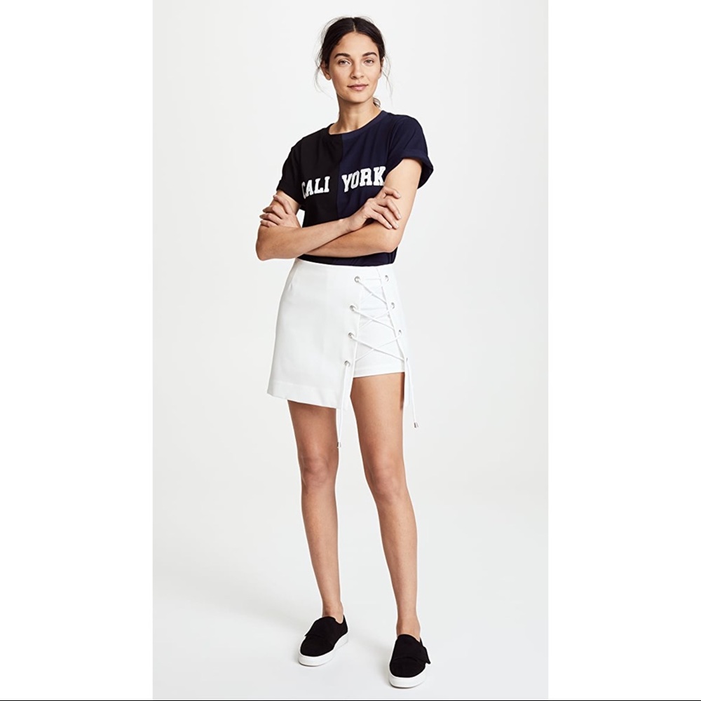 Rebecca Minkoff White Stevia Mini Skirt / Skort 6